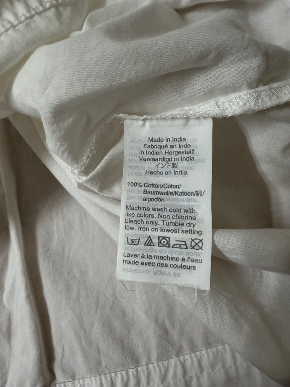 J. Crew 100% Cotton White Puff-Sleeve Top - Picture 6 of 6